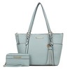 MKF Collection Gloria Vegan Leather Women’s Tote Bag with Wallet Set by Mia K - 2 of 4