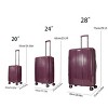 Lyngins 20/24/28 Inch 3 PCs Carry on Luggage Sets,Suitcases Sets with Spinner Wheels for Family Trips - 2 of 4