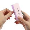 Unique Bargains Stainless Steel Nail Buffer Block Smooth & Shine Block for Nails 4 Color Blue Pink Purple Gray 2 Pcs - image 3 of 4