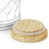 Gibson Home 0.95 Gallon Duval Glass Beverage Dispenser with Wooden Lid and Handle - 4 of 4
