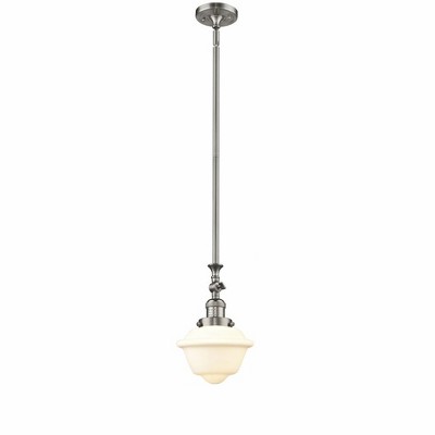 Oxford - 1 Light Stem Hung Tiltable Mini Pendant In Traditional Style-12 Inches Tall and 7.5 Inches Wide