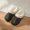 Roxoni Women’s Cozy Faux Fur Slippers with Indoor Outdoor Sole – Festive Holiday Custom Gift Footwear - 2 of 4