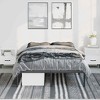 vidaXL Bed Frame Metal Platform Bed Base Mattress Foundation for Home Bedroom - 53.1" x 74.8" Black without headboard - 3 of 4