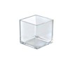 Azar Displays 4" Deluxe Clear Acrylic Square Cube Bin for Counter, 2-Pack - 3 of 4