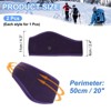 Unique Bargains Polar Fleece Stretchy Running Sweatband Ear Warmer Headbands 2 Pcs - 2 of 3