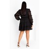Women's Plus Size Daisy May Dress - black | CITY CHIC - 3 of 4