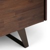 63" Solid Acacia Hardwood TV Media Stand with Two Doors, Adjustable Shelving and Cord Management for Living Room and Bedroom - 4 of 4
