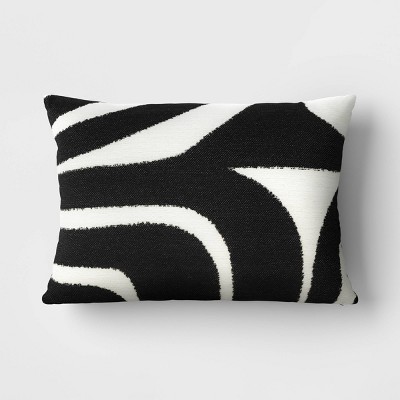 Linework Jacquard Lumbar Throw Pillow - Threshold™
