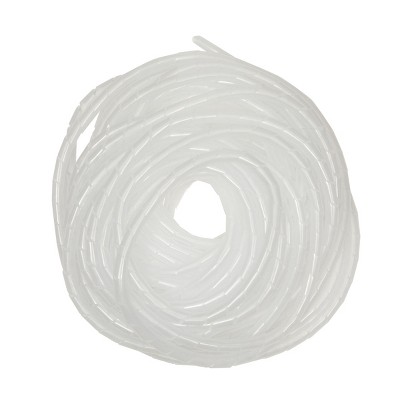 Stockroom Plus Clear Spiral Cable Wrap for Cables, Expandable Wire Organizer (20 Meters)