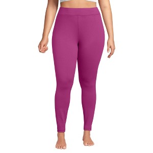 Lands' End Women's Baselayer Cozy Thermaskin Pants - 1 of 3