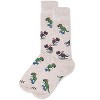 Memoi Men's Skiing and Skating Dinosaurs Bamboo Blend Novelty Crew Socks - 3 of 4
