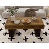 ACEPANO 42.51 in. W MDF Wooden Rectangular Coffee Table with Sturdy Base for Living Room-Brown - 2 of 4