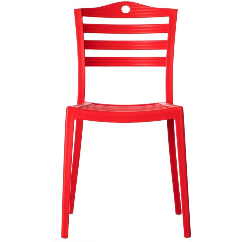Fabulaxe Modern Plastic Dining Chair with Ladderback Design, 2 of 8