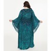 Unique Vintage Women's Plus Fringe Flutter Sleeve Caftan - 2 of 3