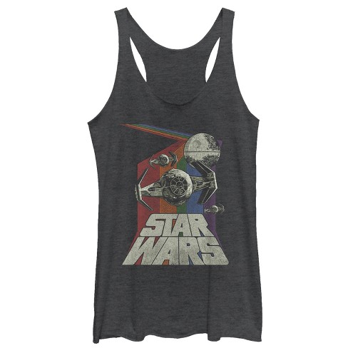 Women's Star Wars Retro Space Travel Racerback Tank Top - image 1 of 3