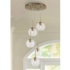 Possini Euro Design Samantha Soft Gold Pendant Chandelier 19 1/4" Wide Mid Century Modern Clear Glass 5-Light for Dining Room - 2 of 4