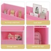 Kids Desk and Chair Set, Wooden Children Study Table with Storage Cabinet & Hutch, Student Writing Table for 3-12 Years Girls Boys Bedroom Nursery - 3 of 4