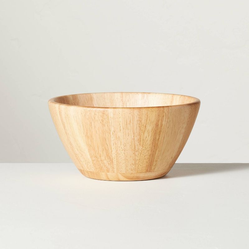 Wooden Serving Bowl Natural - Hearth & Hand™ with Magnolia, 1 of 6