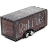 4-Wheel Enclosed Car Trailer Dark Gray with Graphics "Rat Fink" 1/64 Diecast Model by Auto World - 3 of 3