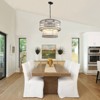 CityFurn 16-Light 37''W Round Tiered Chandelier with Ripple Glass - 3 of 4
