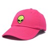 Dalix Alien Embroidered UFO Dad Hat Cotton Baseball Cap Adjustable Mens - 4 of 4