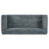 89" Corduroy 3-Seater Sofa with Squared Arms and No Assembly Required - 2 of 4