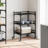 vidaXL Kitchen Trolley Black 19.7 In.x13.8 In.x29.7 In. Engineered Wood - 4 of 4
