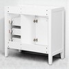 36-Inch Bathroom Vanity Cabinet Base Only, Freestanding Blue Vanity with 2 Doors & 3 Drawers, No Sink Included - 2 of 4