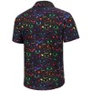 BLUEMING Mens Button Down Shirts Short Sleeve Halloween Graphic Tops Casual Shirt Palm Beach Shirts - 2 of 4
