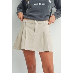 Women's Stacey Low Rise Pleated Skirt - GOLDEN - 1 of 4
