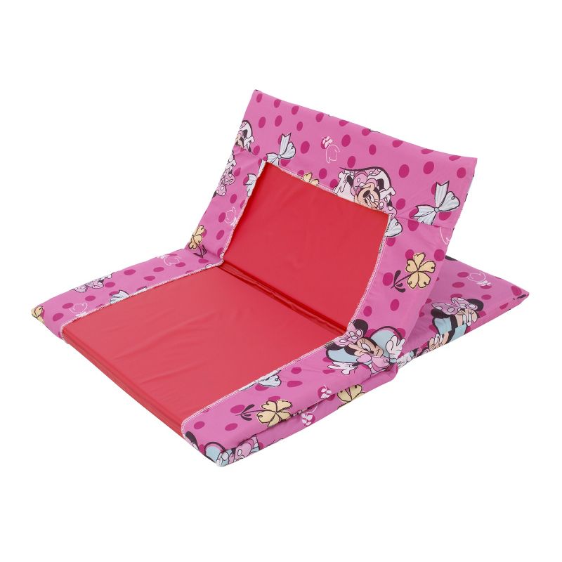 Disney Minnie Mouse Pink and Aqua Preschool Nap Pad Sheet, 3 of 5
