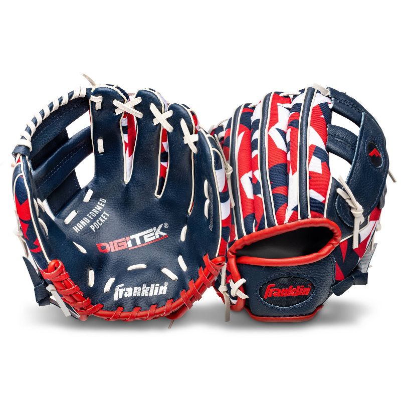 Franklin Sports RTP Teeball Right Hand Throw Gloves Set - Navy/Red, 2 of 4