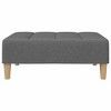 vidaXL Sofa Bed Dark grey Polyester, wood, plastic, foam 2-seater - 4 of 4