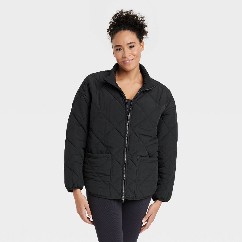 Women's Quilted Puffer Jacket - All In Motion™, 4 of 13