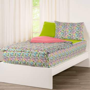 Twin Bunkie Deluxe Zipper Kids' Bedding Set Turquoise Green - SIScovers