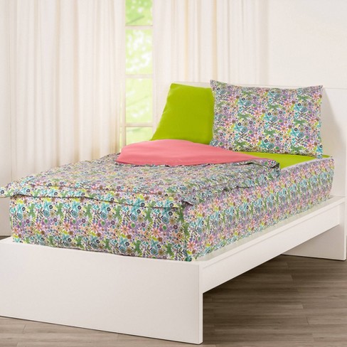 Twin Bunkie Deluxe Zipper Kids' Bedding Set Kelly Green - Siscovers : Target