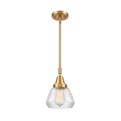 Fulton - 1 Light Stem Hung Mini Pendant In Industrial Style-10.13 Inches Tall and 7 Inches Wide