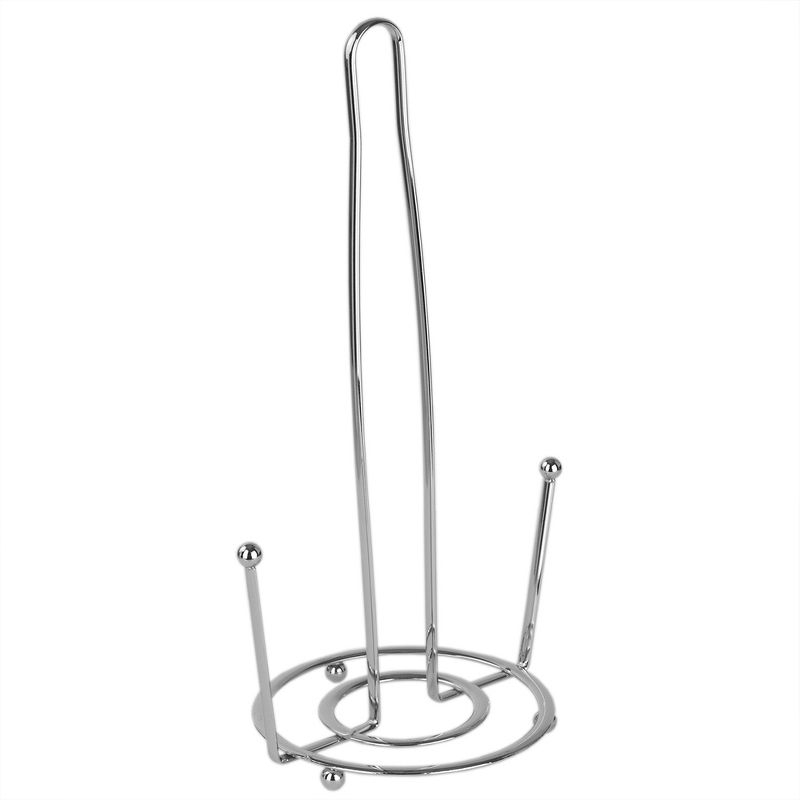 Home Basics Wire Collection Paper Towel Holder, Chrome, 3 of 7