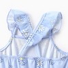 Disney Princess Minnie Mouse Frozen Elsa Toddler Girl Dress Ruffle Sleeve Crossback Strap Birthday Summer Sundress - 4 of 4