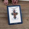 Anna-Kaci Silver Tone Stained Glass Rhinestone Pendant Fashion Necklace Gift Message Card Envelope Jewelry Gifts - 3 of 4