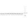 EVERLY JEWELRY | Sterling Silver 44 1/2 CT TGW Created White Sapphire Teardrop Tennis Necklace, 18 inc - 2 of 4