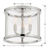 Crystorama Lighting Devon 3 - Light Flush Mount in  Polished Nickel - 2 of 4