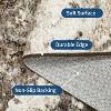 Acekool Washable Abstract Area Rug, Non-Slip Ultra Thin Low Pile Carpet for Living Room Bedroom Office, Lightweight Foldable, Easy Care - 4 of 4