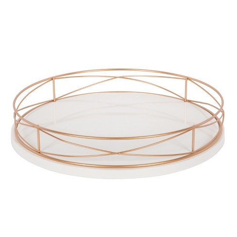 Sylvie Gold Steel Bath Caddy