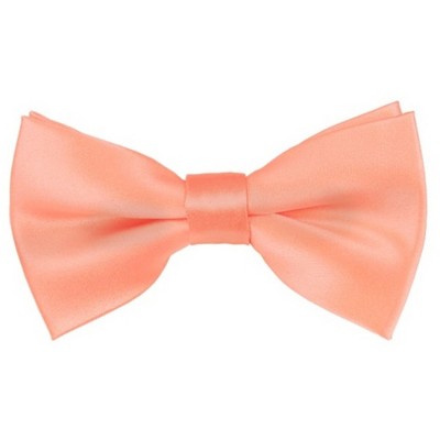 Young Boy's Solid Color 1.5 W And 4 L Inch Pre-Tied adjustable Bow Ties