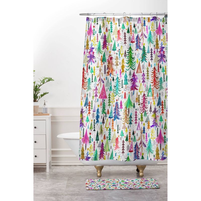 Ninola Design Christmas Trees Simply Modern Shower Curtain - Deny Designs, 4 of 5