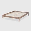 Laure French Bohemian Wood Platform Bed Frame - Baxton Studio - 3 of 4