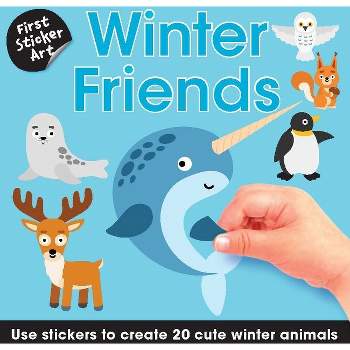 First Sticker Art: Winter Friends - (Paperback)