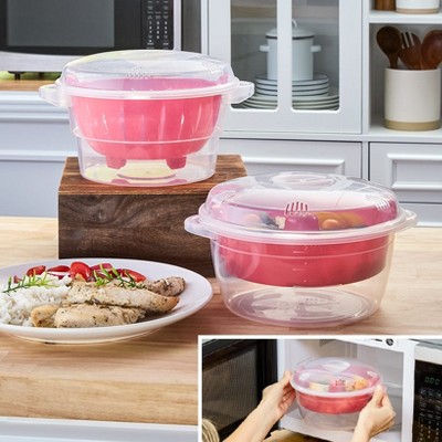 The Lakeside Collection Microwave Steamer or Rice Cooker