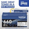 Brother High Yield Laser Toner Cartridge - Twin-pack - TN6602PK - 2 of 4